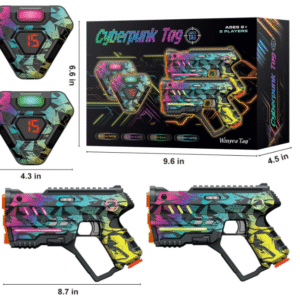 Laser Tag Set of 2, Lazer Tag Game for Kids Indoor & Outdoor Play, Gift Ideas for Kids Teens and Adults, Cool Toys for Teenage Ages 8 9 10 11 12+Year Old Boy & Girls